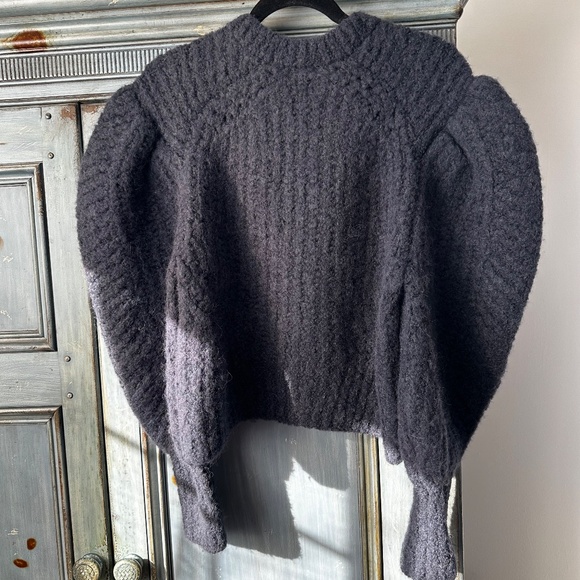 Ulla Johnson Heather Alpaca Blend Pull Over Sweater in Midnight Size M - Picture 14 of 14